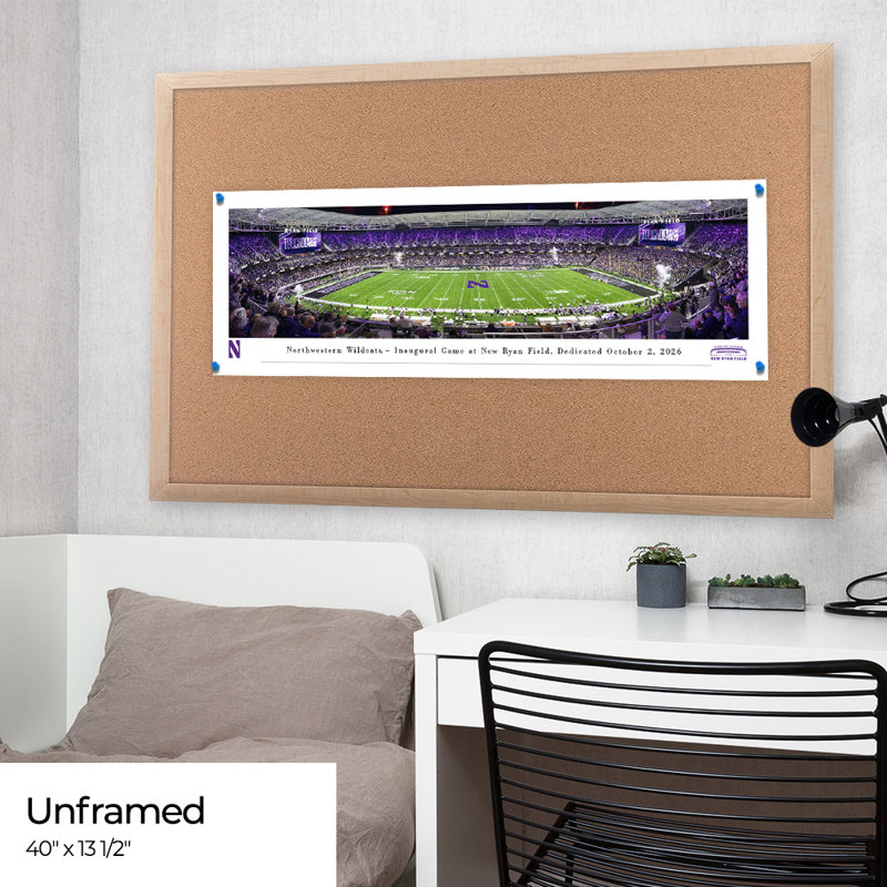 Northwestern Football - impression sans cadre, Unframed Print