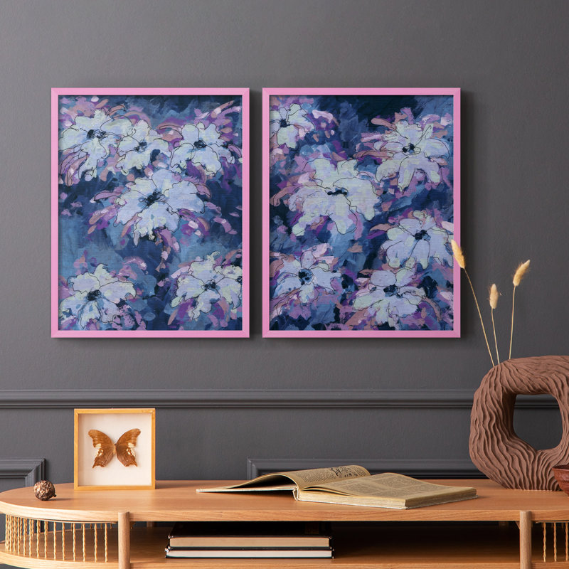 «Hidden Blooms I», reproduction encadrée de qualité supérieure - prête à être accrochée - aucun clou requis - aucun clou requis