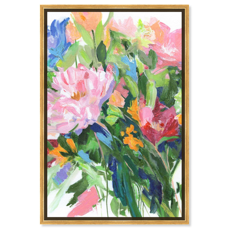 Blissful Beauty Canvas New Floral Wall Art by Art Remedy, Black Framed, 25" H x 17" W