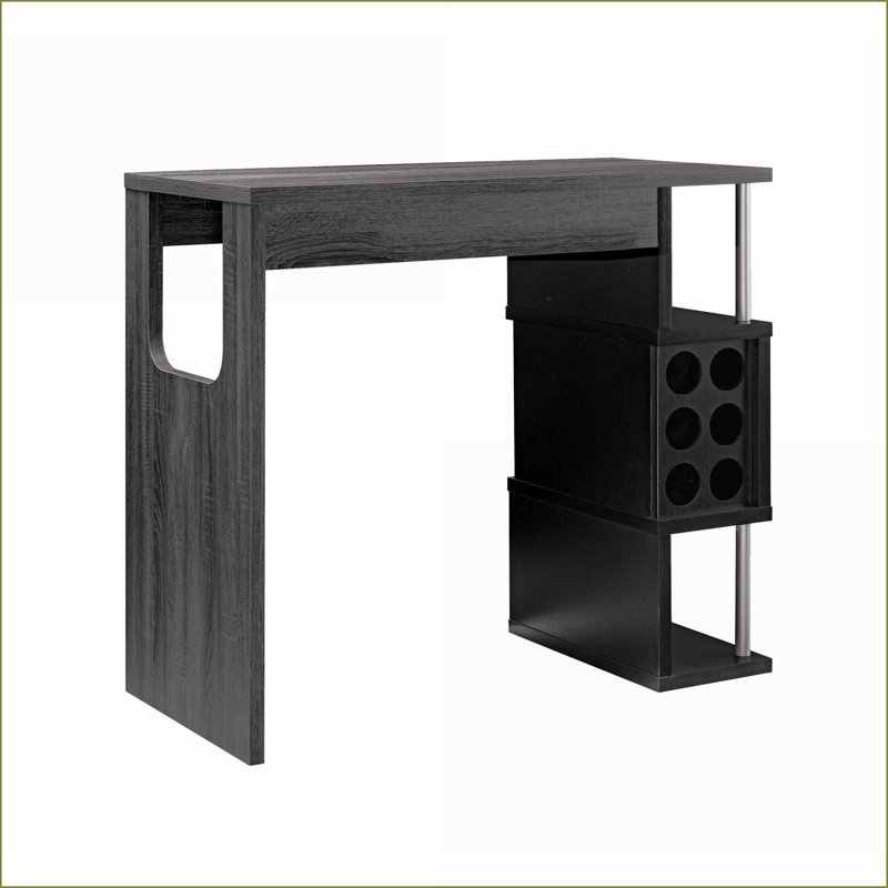 Table basse en bois d'ingénierie de 16,6 po, conception moderne compacte pour le salon, assemblage facile
