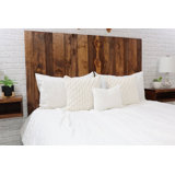 Ashleah Solid Wood Panel Headboard Wall Leaner Style