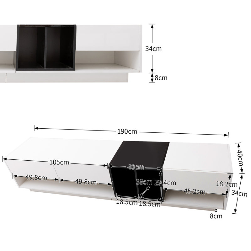 Unfinished TV Stand for TVs up to 85"