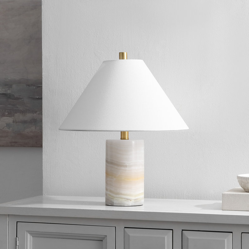 Lampe de table en marbre 19 po Naelle
