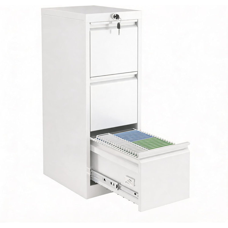 38 cm W Filing Cabinet, White