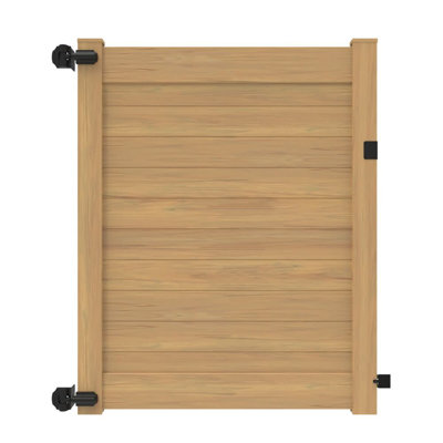 Horizontal Fence Cypress Vinyl Privacy Gate