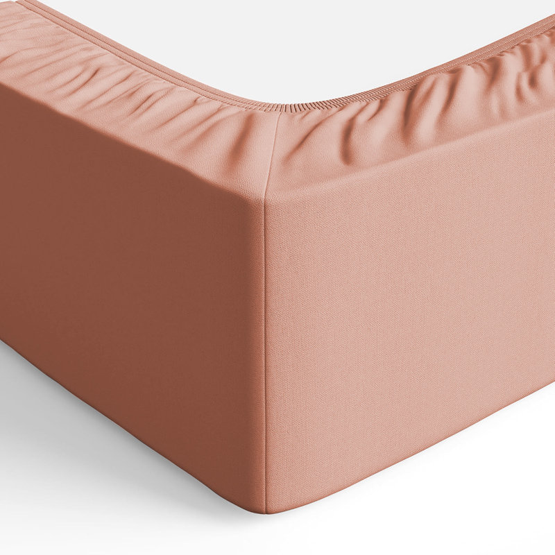 Merituuli 200 TC Microfiber 25cm Deep Fitted Sheets, Kingsize (5'), Peach