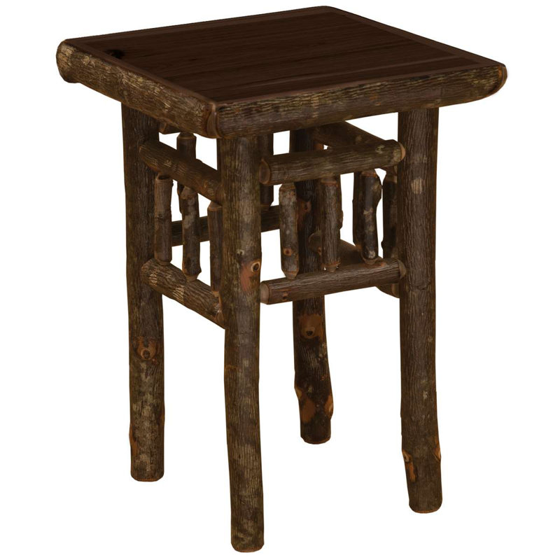 Table de bout Fireside Lodge Hickory, Érable rustique