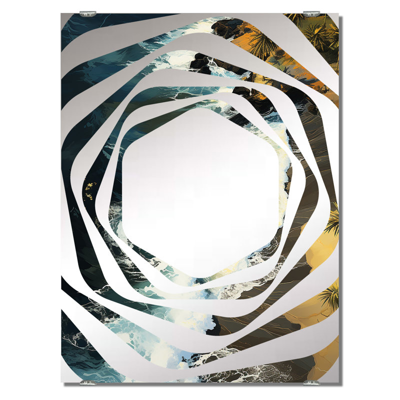 Miroir mural Feona - Coastal Beach, 32 po x 24 po