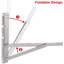 Support mural TURBRO pour mini système de pompe à chaleur climatiseur sans conduit, support en acier inoxydable pliable