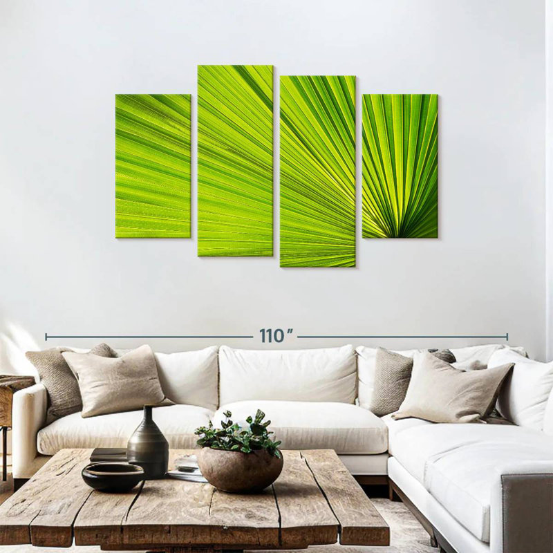 Harnek Fan Palm Leaf, 48" H x 75" W