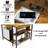 Hatal Corner Desk with Outlets & USB Ports, 90 Degree Triangle Corner Table with Storage Shelves-2019866489