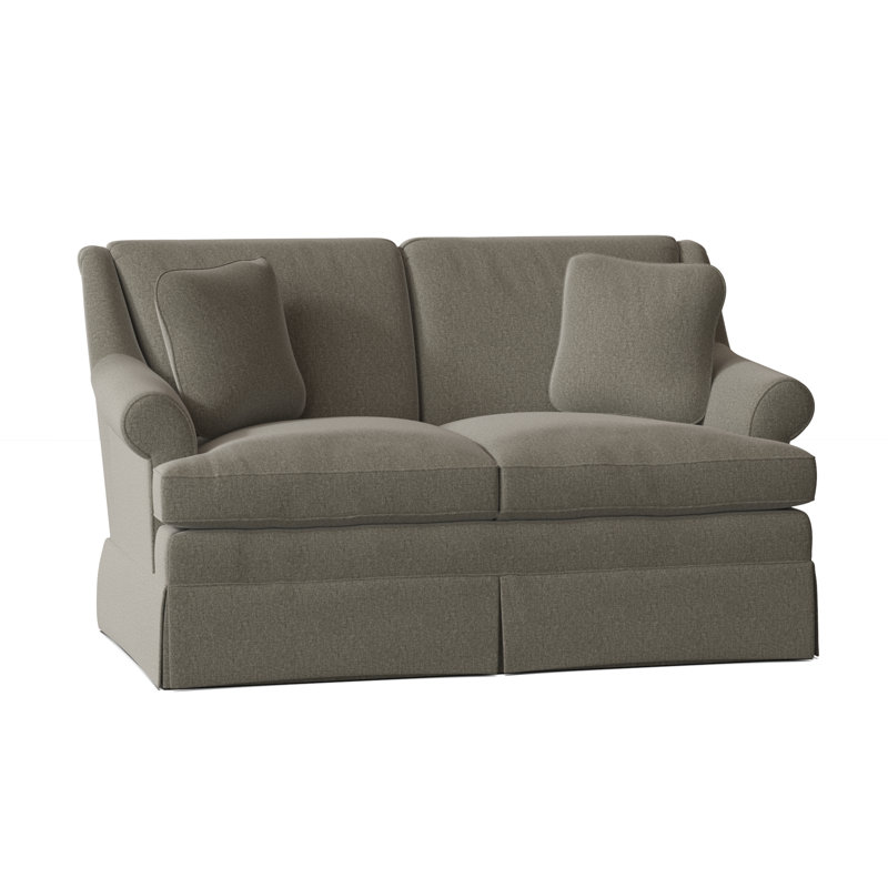 Connor Upholstered 59'' Loveseat, Craftwood 16 Gray Performance Chenille, Yes