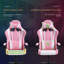 Fauteuil de jeu et de course inclinable et ergonomique en similicuir pivotant avec dossier haut et soutien lombaire Inbox Zero-1128659529