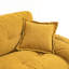 Causeuse petit canapé, canapé à assise profonde avec 2 coussins décoratifs
