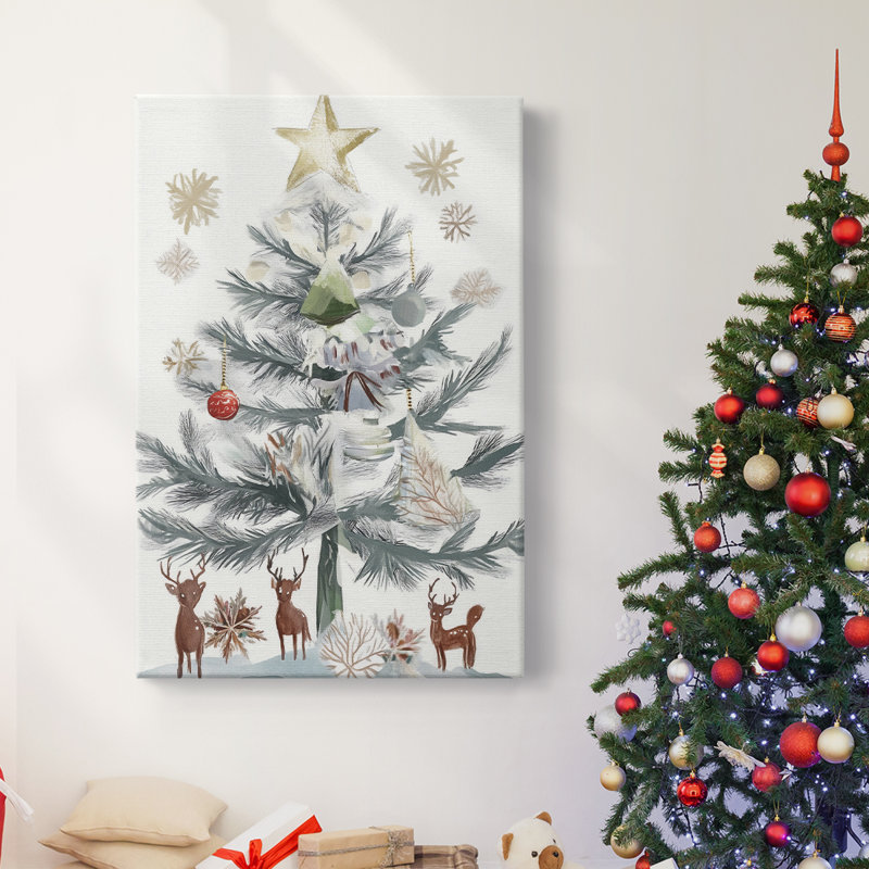 Art des Fêtes de Noël - Toile tendue avec châssis CCXX, H 27 po x l 18 po