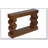 Geometric Block Stacked Wood Console Table