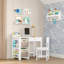Bibliothèque murale flottante compacte 10 pièces 2 pièces RiverRidge Kids pour salle de jeux, salon ou bureau - Blanc