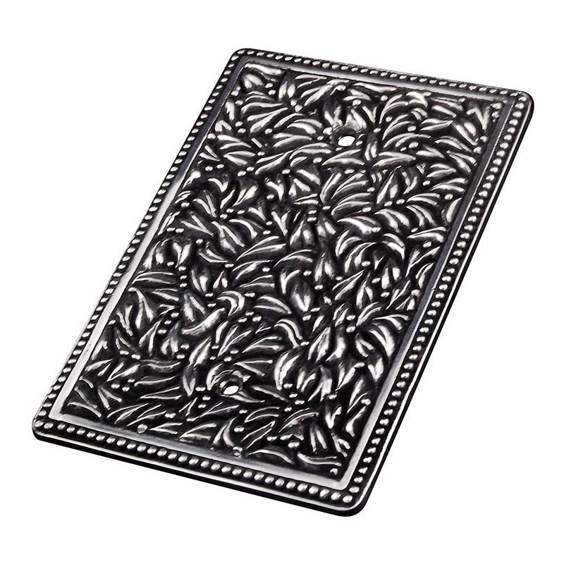 San Michele Blank Wall Plate, Antique Silver