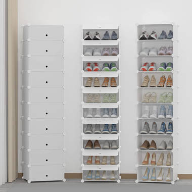 Shoe Rack Storage Organizer Clear Door Unit Cube Cabinet Shelf