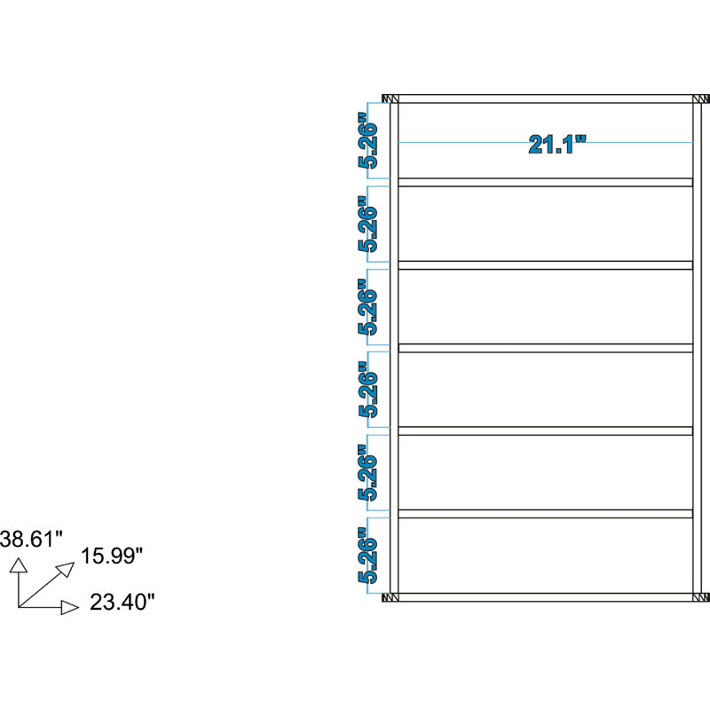 Albhie 18 Pair Shoe Storage Cabinet