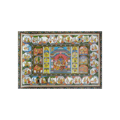 Shri Ram Darbar - Tale Of Ramayana | Natural Color On Handmade Sheet | By Rakesh Kumar