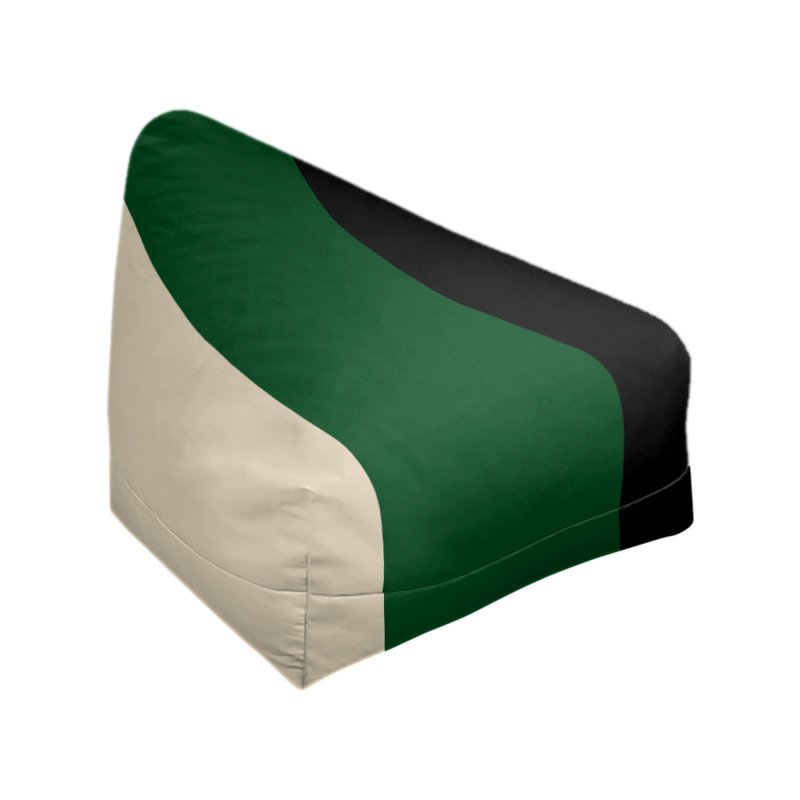 Fauteuil à billes Washington, 27 po x 27 po x 30 po, Crème de Cream City / vert de Good Land / noir