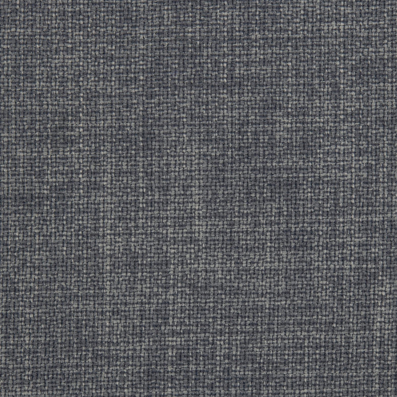 Ensemble de salle à manger 7 pièces brun foncé et tissu gris avec 6 chaises d'appoint en bois, Gris