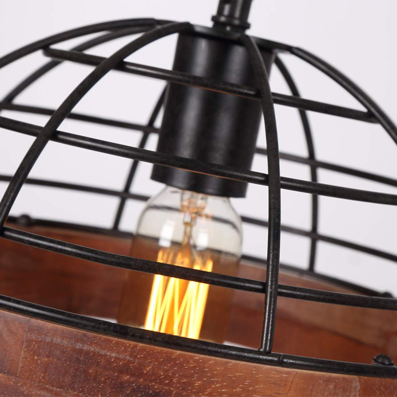 1 - Light Matte Black Lantern Pendant
