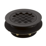 Kohler Round Shower Drain for Use with 2" Metal or Plastic Pipe, Gasket Included