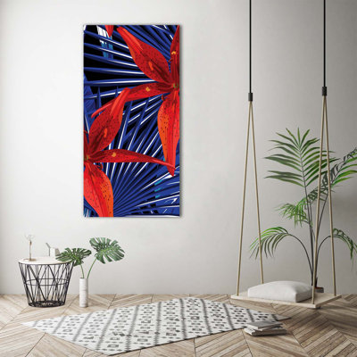 Tropical Flowers - Wrapped Canvas Print