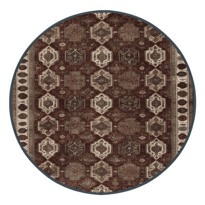 Tapis persan noir lavable à la machine