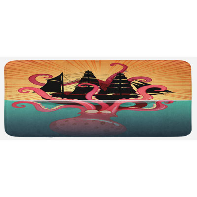 Tapis de cuisine kraken