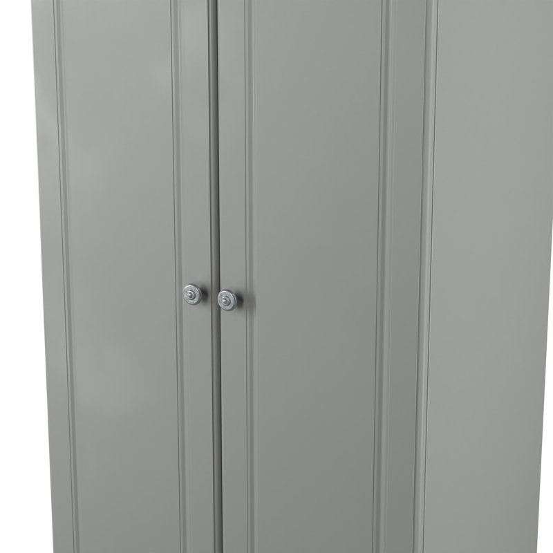 Arpelar Manufactured Wood Wardrobe, Dusk Grey
