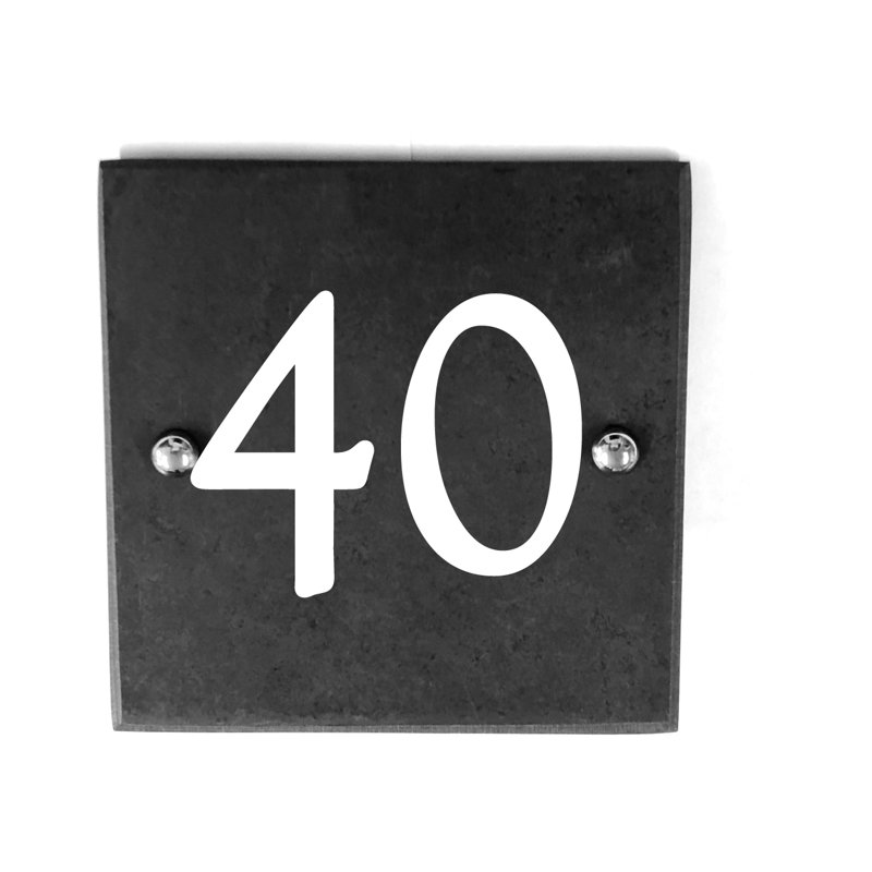 Pollan 15cm H Slate House Number