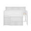 Designs Full Size Loft Bed With Desk, Wood Loft Bed Frame With Storage Shelves, LED Light-1368486521