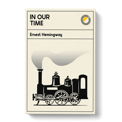 Book Cover In Our Time Ernest Hemingway - Wrapped Canvas Print