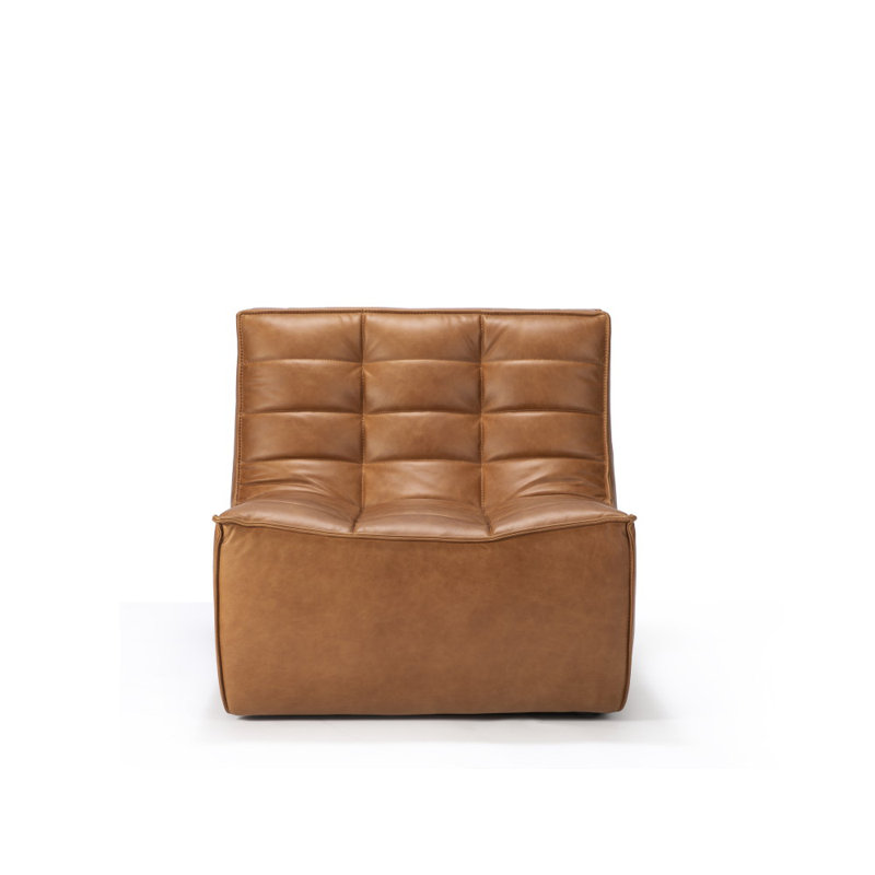 Armless Chair, Light Brown