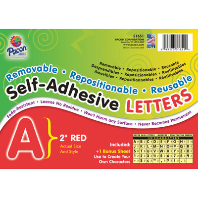 Lettres auto-adhésives & numéros