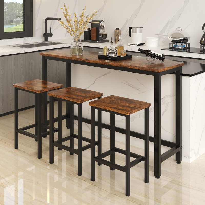 Georgina Dining Set, Rustic Brown