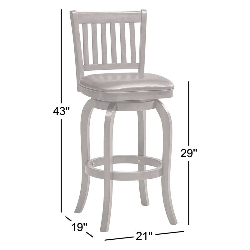 Backed Swivel Bar Stool By RAM Game Room, English Tudor
