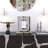 Mirrored Glass Desk Clock Crushed Diamond Mirrored Decorative Art Table Clock Silver