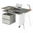 Office Desk, L Shaped Desk, Computer Desk ,Writing Desk ,Wood Desk, Modern Desk,Grey