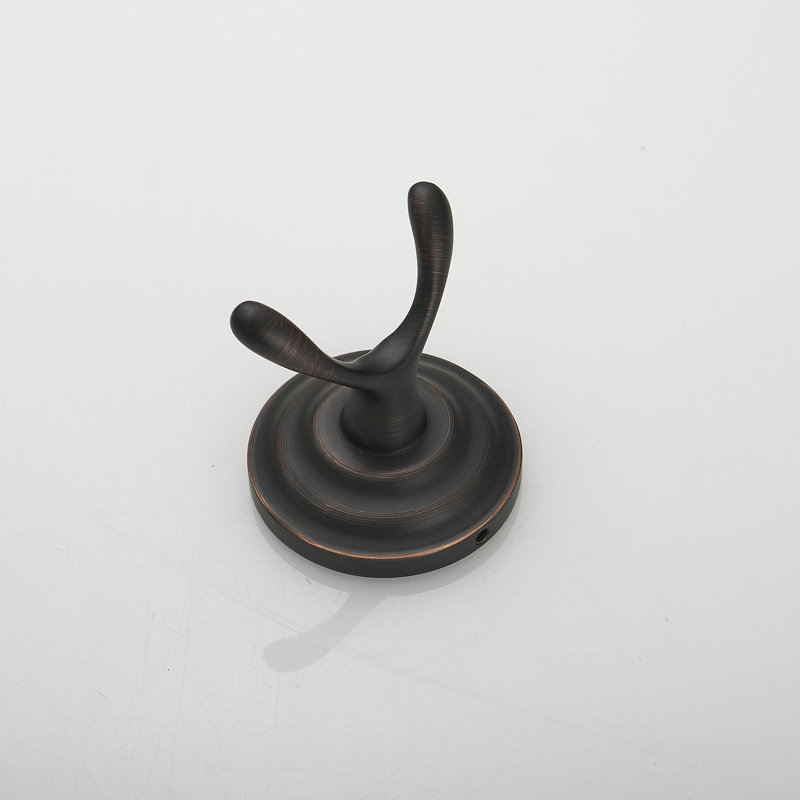 Zinc Traditional Bathroom Double Towel Hook