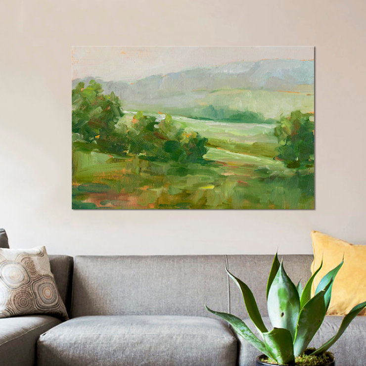 «Mountain Backdrop IV» par Ethan Harper - reproduction d'art sur toile tendue, H 8 po x l 12 po x P 0,75 po, Toile tendue