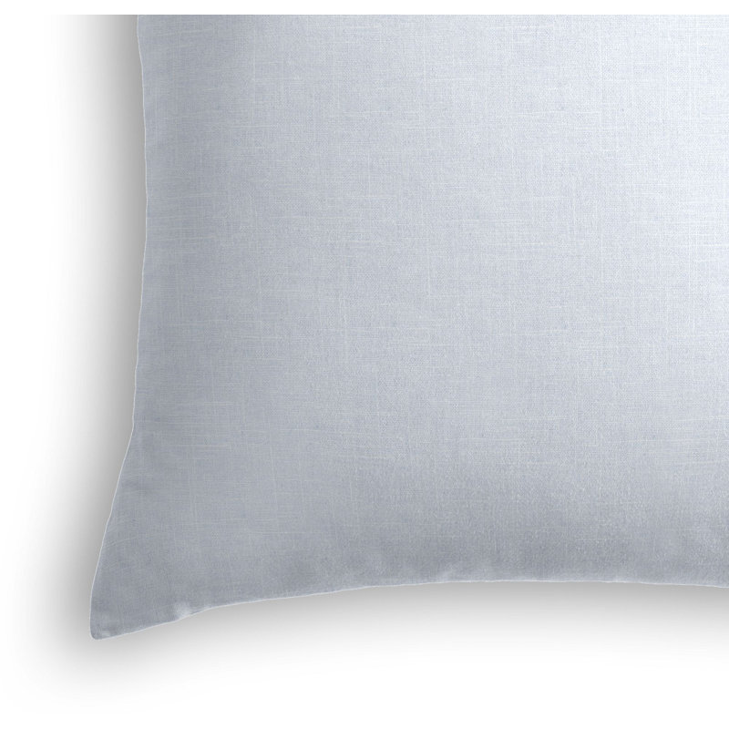 Linen Reversible Pillow Cover, Pastel Blue, Down, 22" x 22"