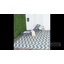 Tapis intérieur / extérieur à motif géométrique rouille / gris clair Arneshia-22984183