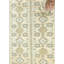 Tapis rétro crème en laine 6 pi 6 po x 9 pi 4 po style rétro des années 1980