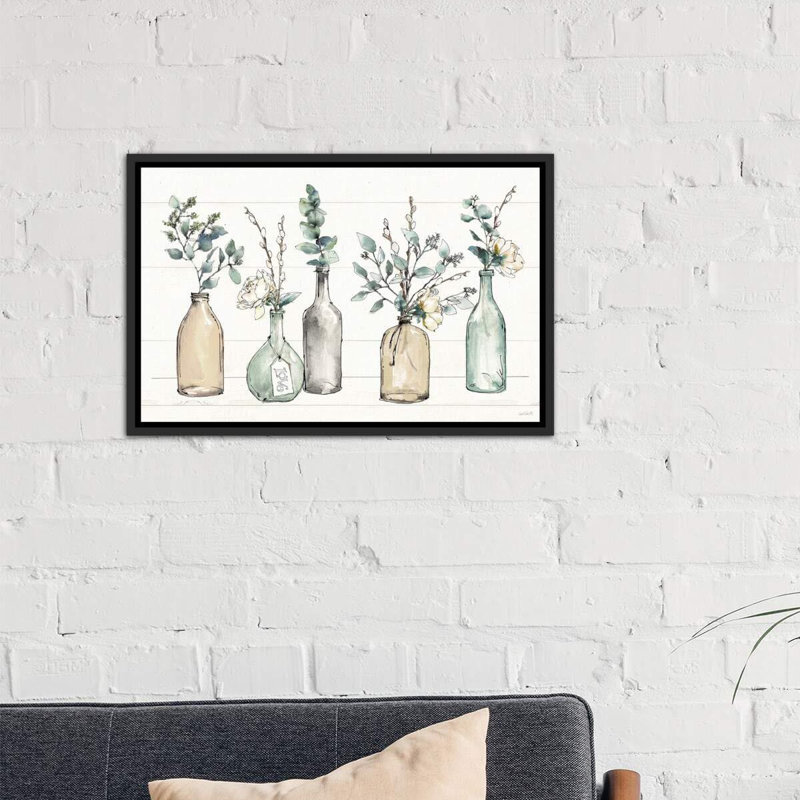 « modern campagne i » par anne tavoletti-impression, H 26 po x l 40 po x P 1,5 po, Toile avec cadre noir