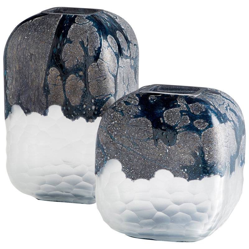 Bosco Glass Table Vase, 11" H x 7" W x 7" D