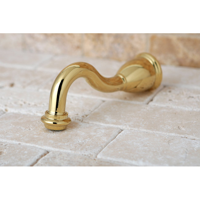 Heritage 6" Tub Spout, Polished Brass